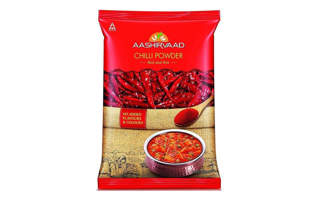 Aashirvaad Chilli Powder, Red and Hot    Pack  100 grams
